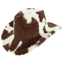 WESTERN FAUX FUR COWBOY HAT